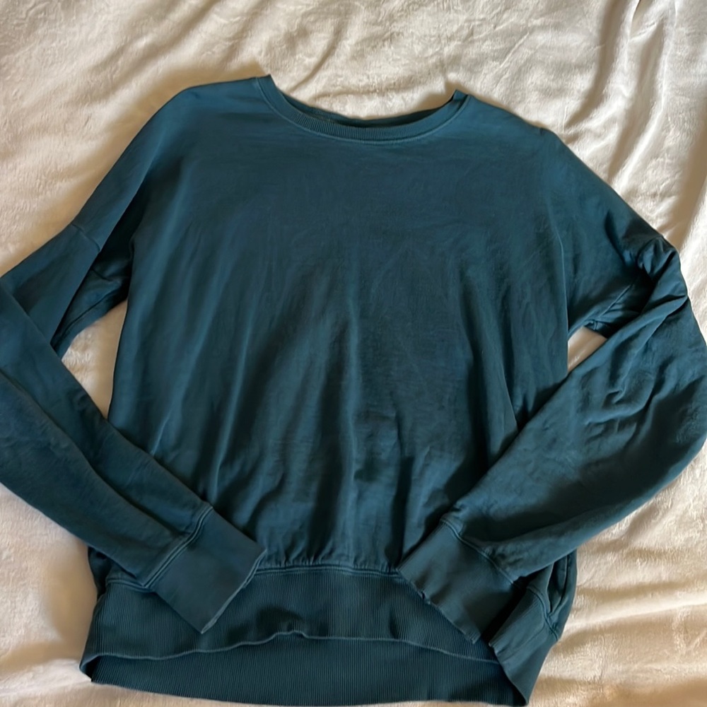 Teal Athleta Girl Crewneck Sweatshirt